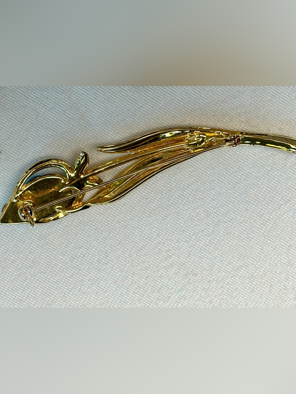 Vintage & Modern 4-Brooch Bundle:Roses&Tulips, Glass, Gold Filled, GUC - Picture 12 of 13